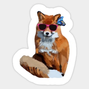 Fancy Fox Sticker